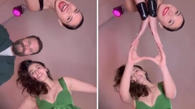 Alia Bhatt shared a fun Instagram clip with her Heart of Stone co-stars Jamie Dornan and Gal Gadot. Alia Bhatt shared a fun Instagram clip with her Heart of Stone co-stars Jamie Dornan and Gal Gadot.