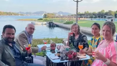 Saif Ali Khan and Kareena Kapoor with their friends in Italy. Saif Ali Khan and Kareena Kapoor with their friends in Italy.