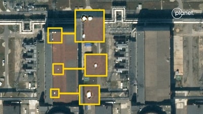 Russia-Ukraine War: The images, taken by satellite imagery company Planet Labs, were captured on July 5. (Sky News) Russia-Ukraine War: The images, taken by satellite imagery company Planet Labs, were captured on July 5. (Sky News)
