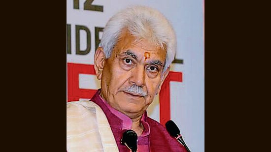 LG Sinha said that those who were involved in grabing of state land and building houses are opposing this scheme of land for the landless poor. (ANI File Photo)