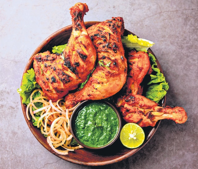 Tandoori chicken was invented in a restaurant in Peshawar as late as the 1930s. (Shutterstock)