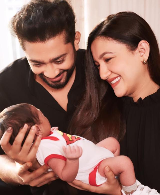 Zaid Darbar and Gauahar Khan with their son Zehaan Zaid Darbar and Gauahar Khan with their son Zehaan