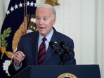 President Joe Biden speaks in the White House in Washington. President Joe Biden speaks in the White House in Washington.