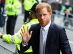 Britain's Prince Harry, Duke of Sussex steps out of a car, outside the Rolls Building of the High Court in London,