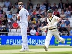 Australia's David Warner, right, runs past England's Stuart Broad to score during the first day of the third Ashes Test Australia's David Warner, right, runs past England's Stuart Broad to score during the first day of the third Ashes Test
