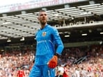 David de Gea during a Premier League match for Manchester United