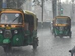 An "orange" alert was sounded for Saturday and a "yellow" alert has been sounded for Sunday. (Santosh Kumar/HT) An "orange" alert was sounded for Saturday and a "yellow" alert has been sounded for Sunday. (Santosh Kumar/HT)