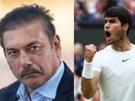 Ravi Shastri catches Carlos Alcaraz's third-round tie at Wimbledon Ravi Shastri catches Carlos Alcaraz's third-round tie at Wimbledon