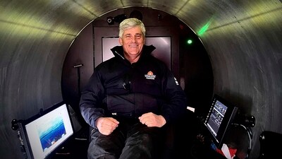 This photo provided by Travel Weekly shows OceanGate Expeditions CEO Stockton Rush on May 27, 2023. (AP) This photo provided by Travel Weekly shows OceanGate Expeditions CEO Stockton Rush on May 27, 2023. (AP)