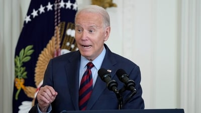 US president Joe Biden speaks. (AP) US president Joe Biden speaks. (AP)