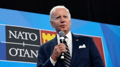 President Joe Biden speaks during a news conference on the final day of the NATO summit in Madrid, 2022. (AP) President Joe Biden speaks during a news conference on the final day of the NATO summit in Madrid, 2022. (AP)