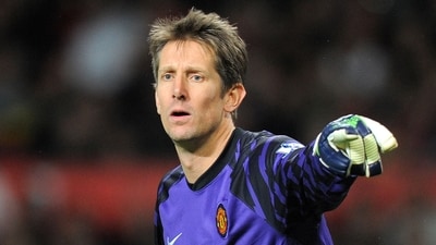 Edwin van der Sar during his playing days at Manchester United (AFP) Edwin van der Sar during his playing days at Manchester United (AFP)