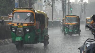 It was a rainy Saturday in Patna. (Santosh Kumar/HT)