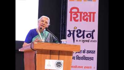 Noting that four Uttar Pradesh universities NAAC had A++ accreditation, she said it was but time for Indian institutions to focus on improving international rankings.
