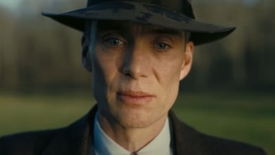Cillian Murphy plays nuclear physicist J Robert Oppenheimer in the film. Cillian Murphy plays nuclear physicist J Robert Oppenheimer in the film.