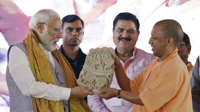 Prime Minister Narendra Modi visited Gorakhpur and Varanasi on July 7. (ANI PHOTO) Prime Minister Narendra Modi visited Gorakhpur and Varanasi on July 7. (ANI PHOTO)