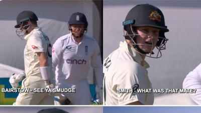 Steve Smith was angry after being sledged by Jonny Bairstow Steve Smith was angry after being sledged by Jonny Bairstow