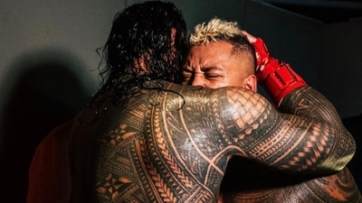 Solo Sikoa-Roman Reigns had lost their tag team match against The Usos at 2023 WWE Money in the Bank (Twitter) Solo Sikoa-Roman Reigns had lost their tag team match against The Usos at 2023 WWE Money in the Bank (Twitter)