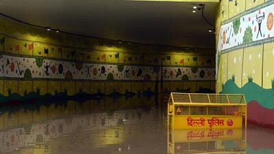 The Pragati Maidan tunnel was closed for traffic after the corridor got flooded on Saturday. The tunnel connects Ring Road with Purana Quila Road with ramps towards Pragati Maidan, the venue for G20 summit. (Raj K Raj/HT Photo) The Pragati Maidan tunnel was closed for traffic after the corridor got flooded on Saturday. The tunnel connects Ring Road with Purana Quila Road with ramps towards Pragati Maidan, the venue for G20 summit. (Raj K Raj/HT Photo)