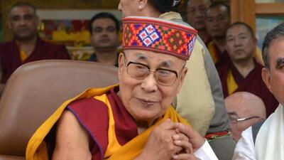 Tibetan spiritual leader Dalai Lama said in Dharamshala during an interaction with the media that he is open for talks with China over the problems of Tibetans. (HT File)