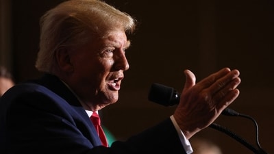 Former US president Donald Trump speaks to supporters during a campaign event. (AFP) Former US president Donald Trump speaks to supporters during a campaign event. (AFP)