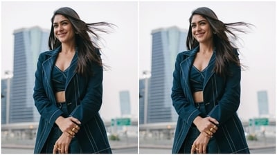 "I don't want to say Du-bye. I'll be back soon Dubai," Mrunal captioned her pictures as she posed in the streets of Dubai.&nbsp; (Instagram/@mrunalthakur)