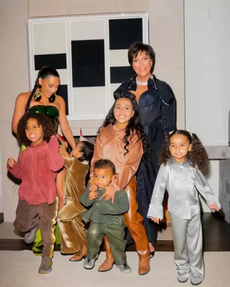 Kris has 13 grandchildren from her six kids. (Twitter/@KimKardashian) Kris has 13 grandchildren from her six kids. (Twitter/@KimKardashian)