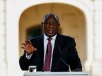 South African President Cyril Ramaphosa. 