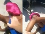 A shocking video shows a Florida cop dragging a pregnant black woman out of her car and pushing her to the ground (Daily Mail screenshot) A shocking video shows a Florida cop dragging a pregnant black woman out of her car and pushing her to the ground (Daily Mail screenshot)