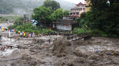 The India Meteorological Department on Sunday issued a red alert for Himachal Pradesh in view of the inclement weather in Himachal Pradesh.&nbsp; (HT Photo/Aquil Khan)