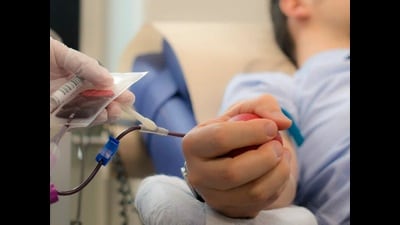 Now, blood donor card can be redeemed at all UP’s state blood banks (pic for representation) Now, blood donor card can be redeemed at all UP’s state blood banks (pic for representation)