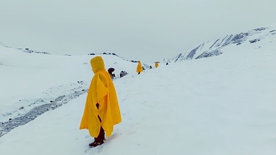 The entire village was covered with a thick layer of snow after it experienced the surprise snowfall on Sunday morning. (PTI/ Representative image) The entire village was covered with a thick layer of snow after it experienced the surprise snowfall on Sunday morning. (PTI/ Representative image)