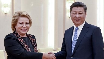 Valentina Matviyenko and Xi Jinping (Representative image)