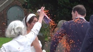 Just Stop Oil protesters crash George Osborne's wedding (Twitter)