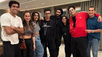 Karan Johar hosted Kusha Kapila, Arjun Kapoor and others at his Mumbai home. Karan Johar hosted Kusha Kapila, Arjun Kapoor and others at his Mumbai home.