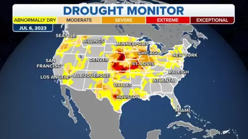 Before the rain began, more than 60% of the Northeast was facing either dry or drought conditions. (Fox Weather) Before the rain began, more than 60% of the Northeast was facing either dry or drought conditions. (Fox Weather)