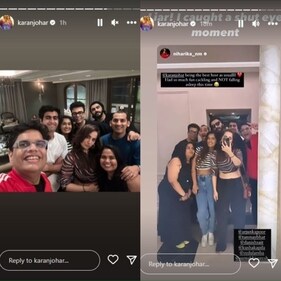 On Instagram, Karan posted several pictures. On Instagram, Karan posted several pictures.