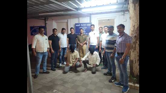 Pune City police’s Anti-Extortion Unit-3 on Saturday detained two accused from the Deccan Gymkhana area for the murder of NCP leader Mehboob Pansare. (HT PHOTO)