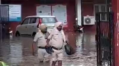 Routine work affected in Ggm police stations due to waterlogging
