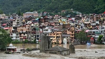 A temple submerged as the river Beas overflows following heavy rains in Mandi in Himachal Pradesh. (Reuters) A temple submerged as the river Beas overflows following heavy rains in Mandi in Himachal Pradesh. (Reuters)