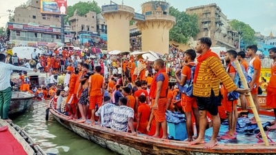 This year, the Shravan period stretches for two months instead of the usual one-month period. Previously, an almost two-month-long Shravan period was observed approximately 19 years ago. (ANI) This year, the Shravan period stretches for two months instead of the usual one-month period. Previously, an almost two-month-long Shravan period was observed approximately 19 years ago. (ANI)