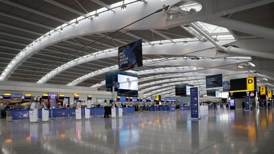 The worst offender was London’s Gatwick, with 54% of its flights meeting the company’s criteria for disruption, while Finland's Helsinki Airport ran the smoothest, with 18% of flights disrupted. (AP/File) The worst offender was London’s Gatwick, with 54% of its flights meeting the company’s criteria for disruption, while Finland's Helsinki Airport ran the smoothest, with 18% of flights disrupted. (AP/File)