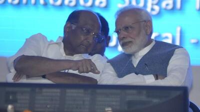 Despite being political rivals, Prime Minister and Sharad Pawar have shared the stage on multiple occasions. Back in 2016, Modi at an event in Pune had said he has no hesitation in accepting that Pawar held his hand and taught him to walk in his early days in Gujarat. (HT FILE PHOTO) Despite being political rivals, Prime Minister and Sharad Pawar have shared the stage on multiple occasions. Back in 2016, Modi at an event in Pune had said he has no hesitation in accepting that Pawar held his hand and taught him to walk in his early days in Gujarat. (HT FILE PHOTO)