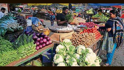 Grappling with the aftermath of relentless downpours in Punjab and Himachal Pradesh, Ludhiana now faces an unprecedented crisis as the prices of essential vegetables hit astronomical heights. In a shocking turn of events, tomatoes have soared to an exorbitant retail price of  ₹260 per kg. (AP File Photo)