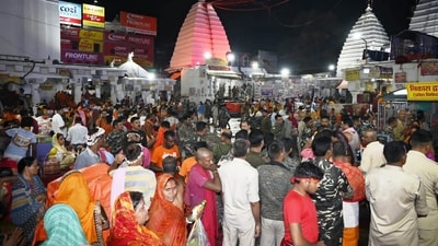 Sawan commenced on July 4 this year and will continue till August 31 this year. Hindu devotees from across the country offered prayers in Lord Shiva temples on the first Monday of the month of Sawan 2023. (PTI) Sawan commenced on July 4 this year and will continue till August 31 this year. Hindu devotees from across the country offered prayers in Lord Shiva temples on the first Monday of the month of Sawan 2023. (PTI)