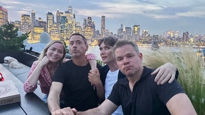 Robert Downey Jr., Emily Blunt, Cillian Murphy and Matt Damon (Instagram) Robert Downey Jr., Emily Blunt, Cillian Murphy and Matt Damon (Instagram)