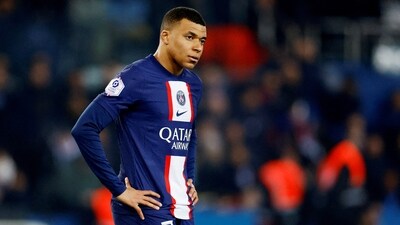 Paris St Germain's Kylian Mbappe has been criticised by a legend. (REUTERS)