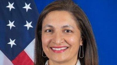 Shortly after her arrival in New Delhi, Uzra Zeya and senior US officials met a delegation led by the Dalai Lama. (Twitter/UnderSecStateJ) Shortly after her arrival in New Delhi, Uzra Zeya and senior US officials met a delegation led by the Dalai Lama. (Twitter/UnderSecStateJ)