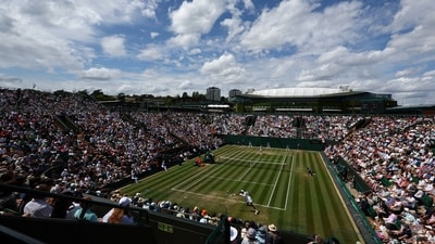 General view of a tennis match from All England Lawn Tennis and Croquet Club | Image for representation (REUTERS)