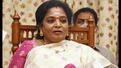 Tamilisai also requested the media fraternity to officially seek clarification from the Raj Bhavan before carrying any news related to her. (ANI) Tamilisai also requested the media fraternity to officially seek clarification from the Raj Bhavan before carrying any news related to her. (ANI)